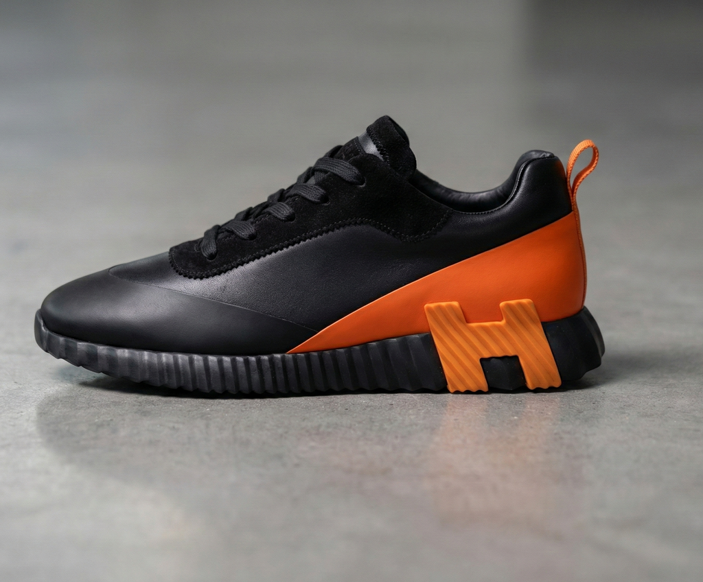 Hermès Bouncing Sneaker Black Orange