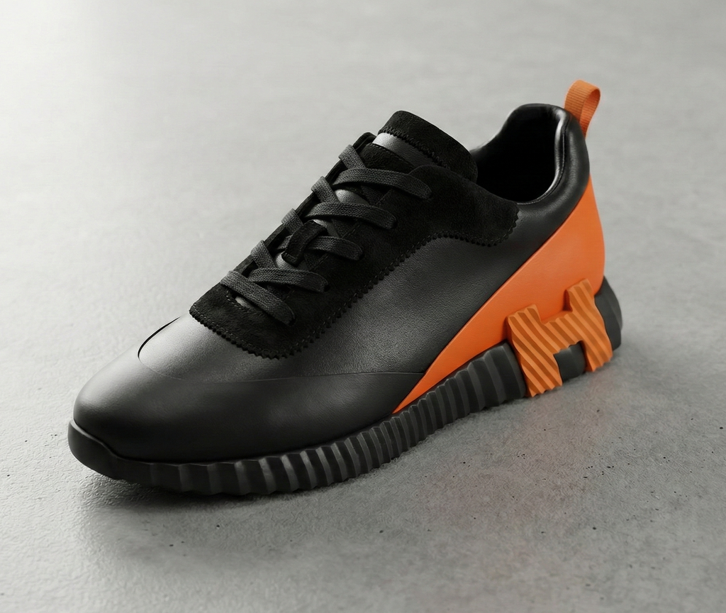 Hermès Bouncing Sneaker Black Orange