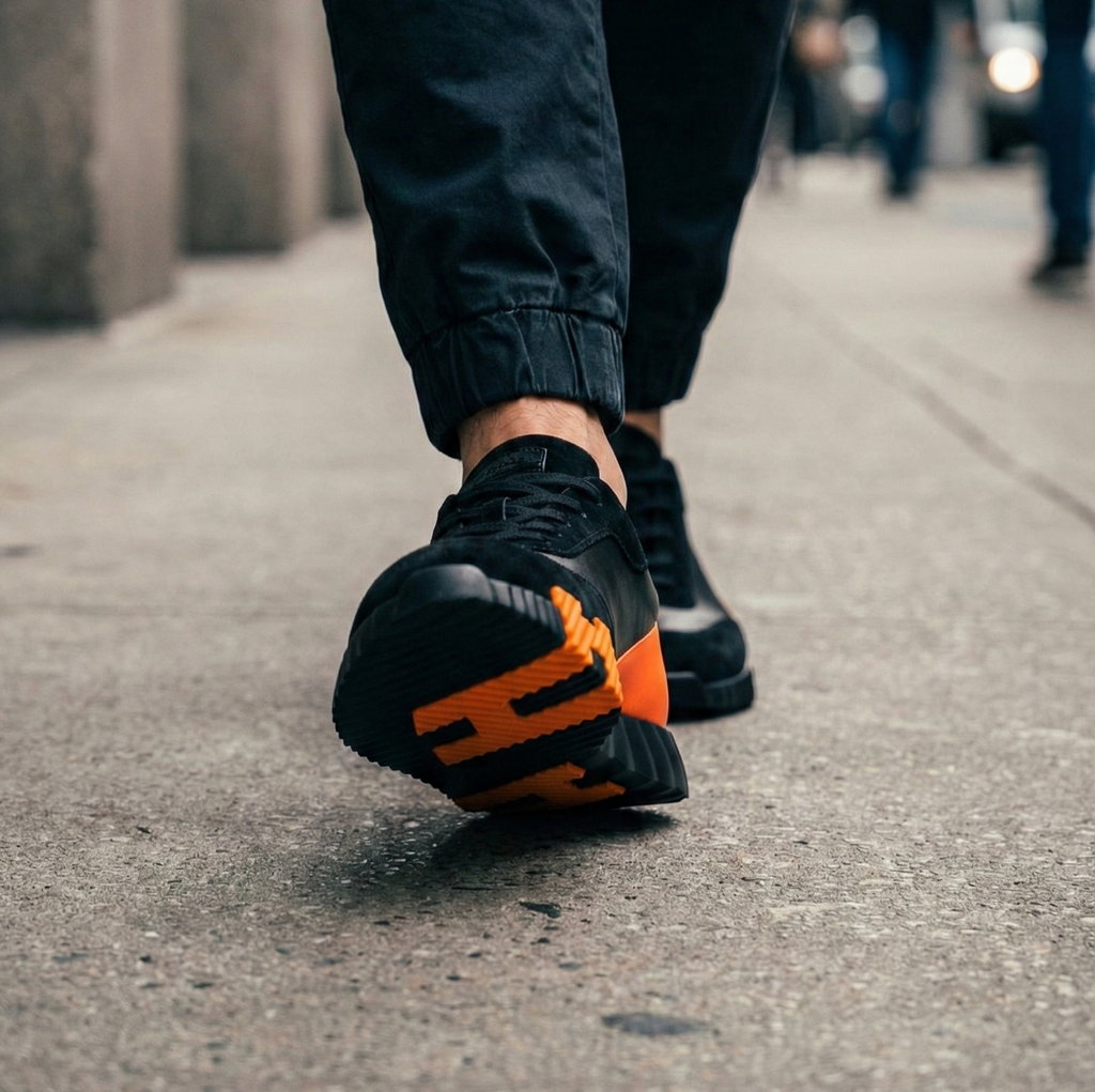 Hermès Bouncing Sneaker Black Orange